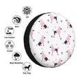 thumbnail image 4 of Yiaed Cute Poodle Dog Print Tire Wheel Cover, Waterproof Spare Tire Cover Fit for Jeep, Truck,Trailer, RV, SUV, Camper and Most Vehicle-17 inch, 4 of 6