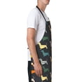 thumbnail image 2 of Goofa Plaid Dachshund Printed Waterproof Apron 33" Chef Aprons for Men Heavy Duty Chemical Work Apron Adjustable Bib Apron, 2 of 9