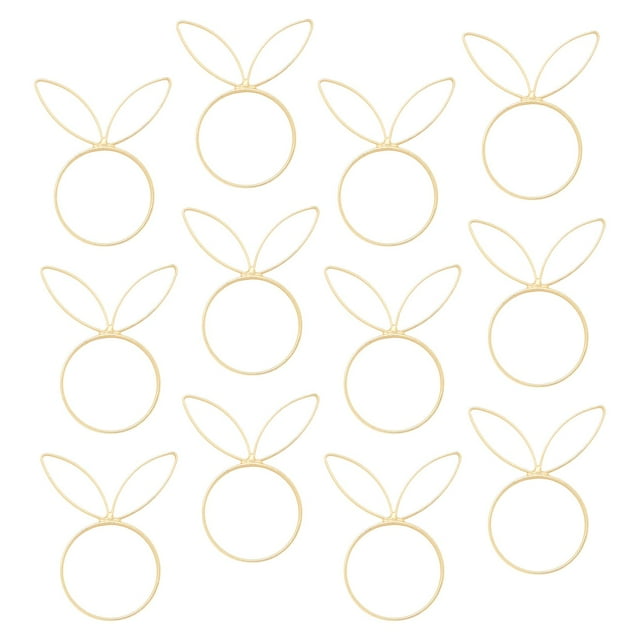 10x servilleteros para cena de Pascua, lindo, servilleteros con orejas de conejo de Pascua, servilleteros de conejo para fiestas de primavera y