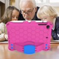 thumbnail image 4 of Dteck Kids Case For iPad mini 1 2 3 4 5 7.9 inch, Light Weight Shockproof Handle Kickstand Protective Cover With Shoulder Strap, Rose/Blue, 4 of 6
