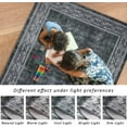 thumbnail image 4 of Haperlare Modern Bordered Rug 4x6 Contemporary Bordered Area Rug for Living Room Washable Area Rug Retro Accent Rug for Bedroom Nursery Dining Room, Gray, 4 of 6