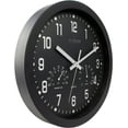thumbnail image 3 of La Crosse Clock 12 inch Black Quartz Analog Clock with Temp & Humidity, 404-2631, 3 of 5