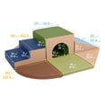 thumbnail image 2 of ECR4Kids SoftZone Lincoln Tunnel 360 Degree Climber, Toddler Playset, Earthtone, 9-Piece, 2 of 9