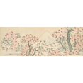 thumbnail image 3 of Hokusai, Katsushika 24x11 Black Modern Framed Museum Art Print Titled - Mount Fuji with Cherry Trees in Bloom, 3 of 5