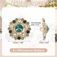 thumbnail image 2 of Uxcell 6 Pcs Botones de Metal con Rhinestone, 1.1"(27mm) Botones de Ropa para Coser con Diseño Hueco de Rhinestone para Manualidades de Costura de Ropa y Joyería, Verde, 2 of 6