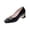 Black, variant on Women's Fashionable Casual Wear Versatile Solid Color Closed-Toe Mid-Heeled One Kick Shoes Black 7