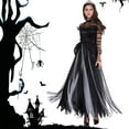 thumbnail image 2 of FYEGRE Elegant Gothic Witch Dress Attire For Halloween Performance And Events Black XL, 2 of 3