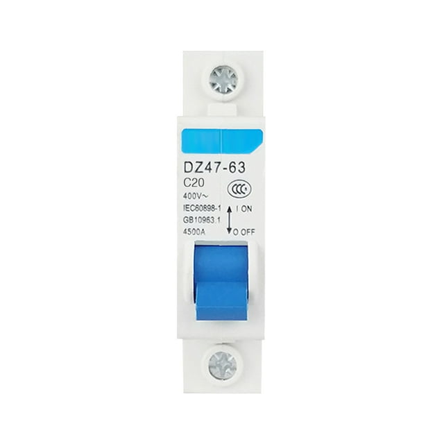 TFixol Disjoncteur Résiduel Miniature Current 1 Pôle 400V Protecteur de Fuite Électrique Domestique Installation de Rail DIN DZ47-63