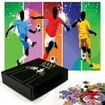 thumbnail image 3 of Ambesonne Soccer Jigsaw Puzzle, Football Soccer Modern, Heirloom-Quality Fun Activity for Family Durable Cardboard, 1000 pcs, Multicolor, 3 of 6