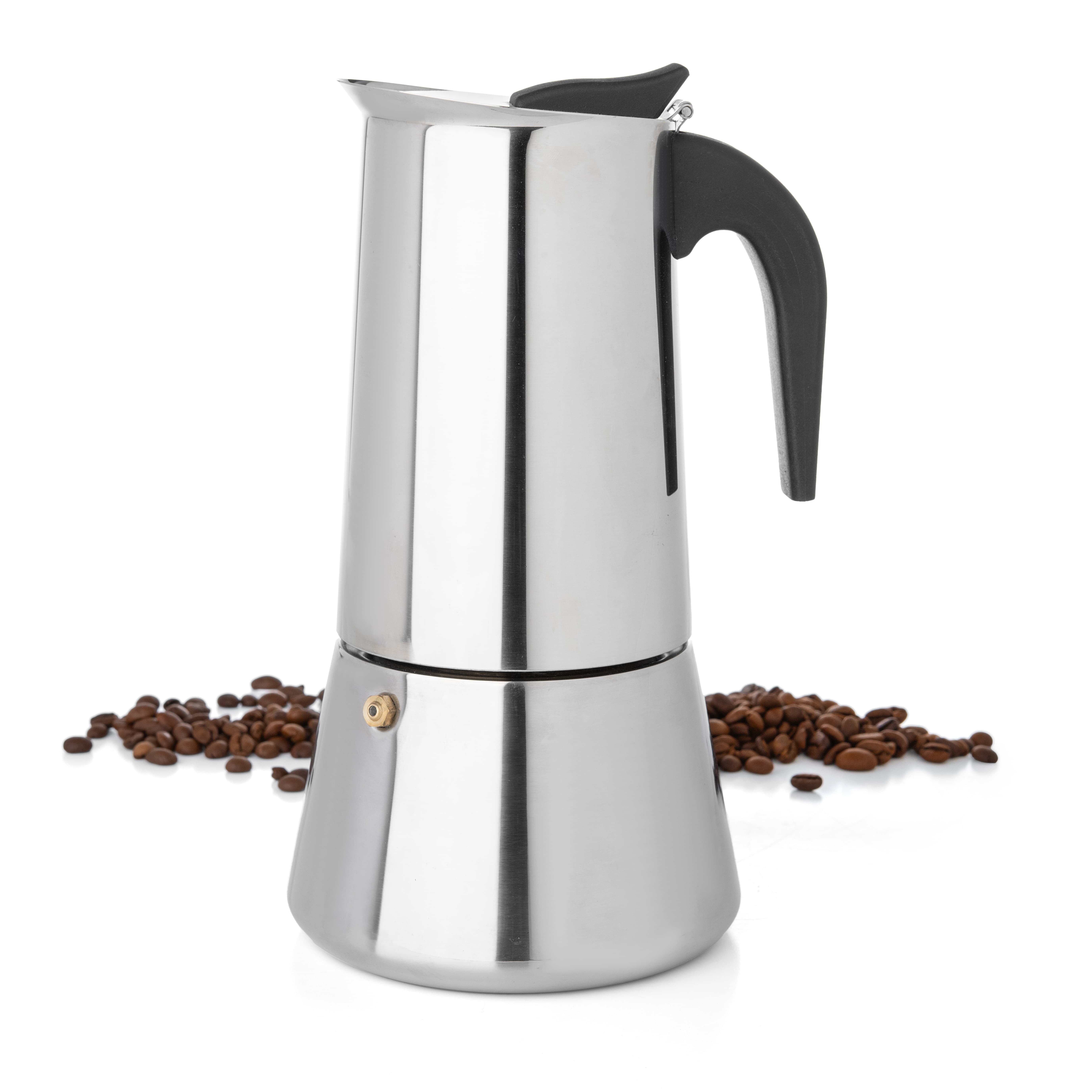 YEERSWAG 12 Cups Stainless Steel Moka Coffee Pot, 600ML Manual