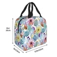 thumbnail image 2 of KLL Cactus1 Print Insulated Lunch Bag Women, Reusable Cute Tote Lunch Box for Adult & Men, Leakproof Cooler Lunch Bags for Work Office Travel Picnic, 2 of 5