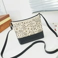 thumbnail image 5 of Bolso de cubo de mensajero hueco bolso pequeño de color de contraste que combina con todo a la moda MFZFUKR BST2001227-3, 5 of 5