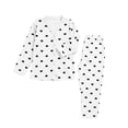 thumbnail image 5 of Pajamas for Women Plus Size Valentines Long Sleeve Button Down Heart Print Soft 2 Piece Sleepwear, 5 of 6