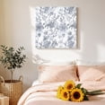 thumbnail image 4 of Canvas Wall Art, Watercolor Grey Floral Framed Canvas Prints for Bathroom Desk, Gray Ombre Botanical Summer Small Gallery Wrapped Wall Decor for Home Office, Gifts, 8"x8" Ship Next Day, 4 of 9