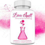 Love Spell Female Enhancement Pills–Increased Drive, Benefits Mood–Natural W/Saw Palmetto,& More -White Bottle