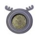 thumbnail image 1 of Juguete de bolas de hierba gatera de plástico para suministros de salud para mascotas con forma de cabeza de perro (gris claro), 1 of 5