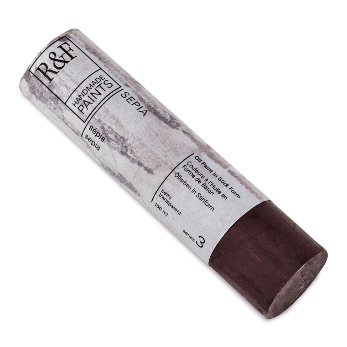 R&F Handmade Paints Pigment Stick, 100ml, Sepia