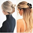 thumbnail image 5 of 6 pinzas grandes para el cabello de colores neutros para mujeres, pinzas gruesas antideslizantes para el cabello jumbo, pinzas largas, pinzas cuadradas de plátano, accesorios de peinado, 5 of 5