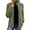 Army Green, variant on Capreze Women Solid Color Fleece Jacket Loose Zip Up Coat Winter Overcoats With Pockets Outwear Black M