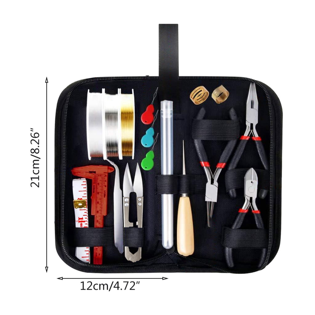 Oasiva Jewelry Making Supplies Set with Jewelry Pliers Wire Cutter Tweezer Scissor Kit DIY Crafts Necklaces Bracelets Jewellery Beading Repairing Tools