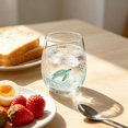 thumbnail image 3 of Sea Life Printed Stemless Wine Glass, Clear Reusable Glass Tumbler for Wine, Iced Coffee, Beach Party & Home Gathering, 3 of 4