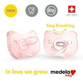 thumbnail image 1 of Medela Baby new SOFT SILICONE one-piece Pacifier designed to support baby's natural suckling, BPA free, Lightweight and orthodontic. 6-18 mo Girl, 1 of 7