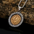 thumbnail image 2 of Stainless Steel Viking Rotating Rune Letter Necklace, 2 of 2