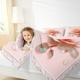thumbnail image 4 of Homewish Pink Rose Bedding Comforter Set,Romantic Floral Flower Twin Comforter Sets,Retro Print Bedding Set For Girls Kids,Breathable Home Decor Reversible,2pcs, 4 of 8