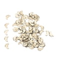 thumbnail image 1 of Rebanadas de madera Piezas Artesanía Hacer accesorios Multipropósito Multipropósito Crafts Hacer accesorios Ornamento en forma de pie para bricolaje 300 piezas seitruly HA012589-00, 1 of 5