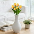 thumbnail image 6 of 1Pc Artificial Flowers Fake Tulip, Multicolored Tulip for Spring Indoor Table Cnterpiece Wedding Decorations Mother's Day Easter Gifts, Simulation Tulip Bouquet Floral Decor(Yellow,13.4x1"), 6 of 9
