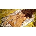 thumbnail image 3 of Schiele, Egon 24x14 Black Modern Framed Museum Art Print Titled - The Embrace, 3 of 5