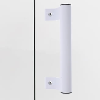 HOME MASTER Patio Sliding Door Handle Set - Non-Keyed, White Die-Cast, Fits 3-15/16" Hole Spacing, Mortise Style