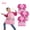 PINK, variant on RYLZX 3Pcs Kids Art Smock, Toddlers Painting Apron Waterproof Children Artist Smock With Long Sleeve and 3 Pockets-pink