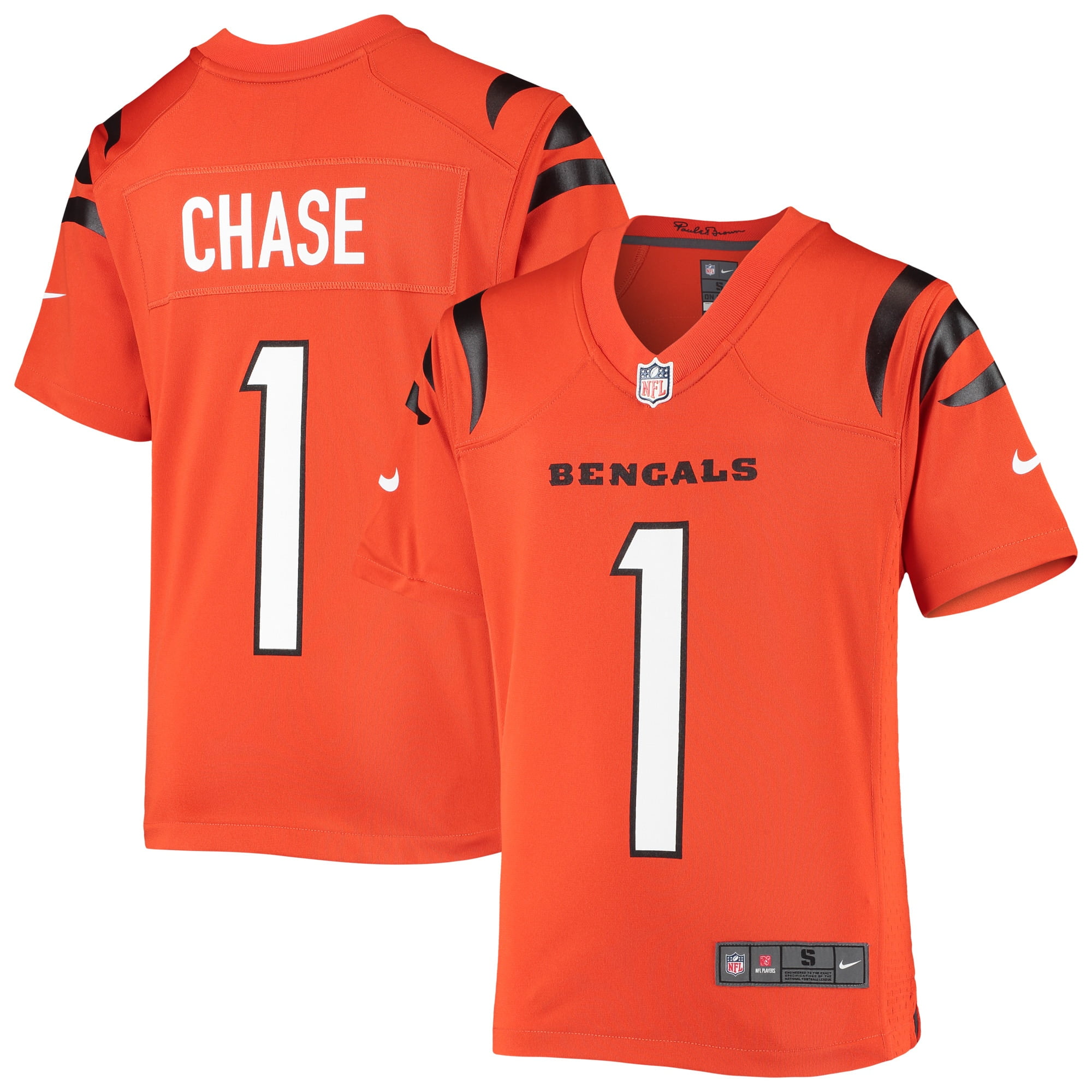 Ja'Marr Chase Cincinnati Bengals Nike Youth 2021 NFL Draft First Round Pick Alternate ...