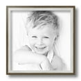 thumbnail image 2 of ArtToFrames 10" x 10" Silver with Stained Grey Picture Frame, 10x10 inch Silver Wood Poster Frame (WOM-4767), 2 Pack, 2 of 7