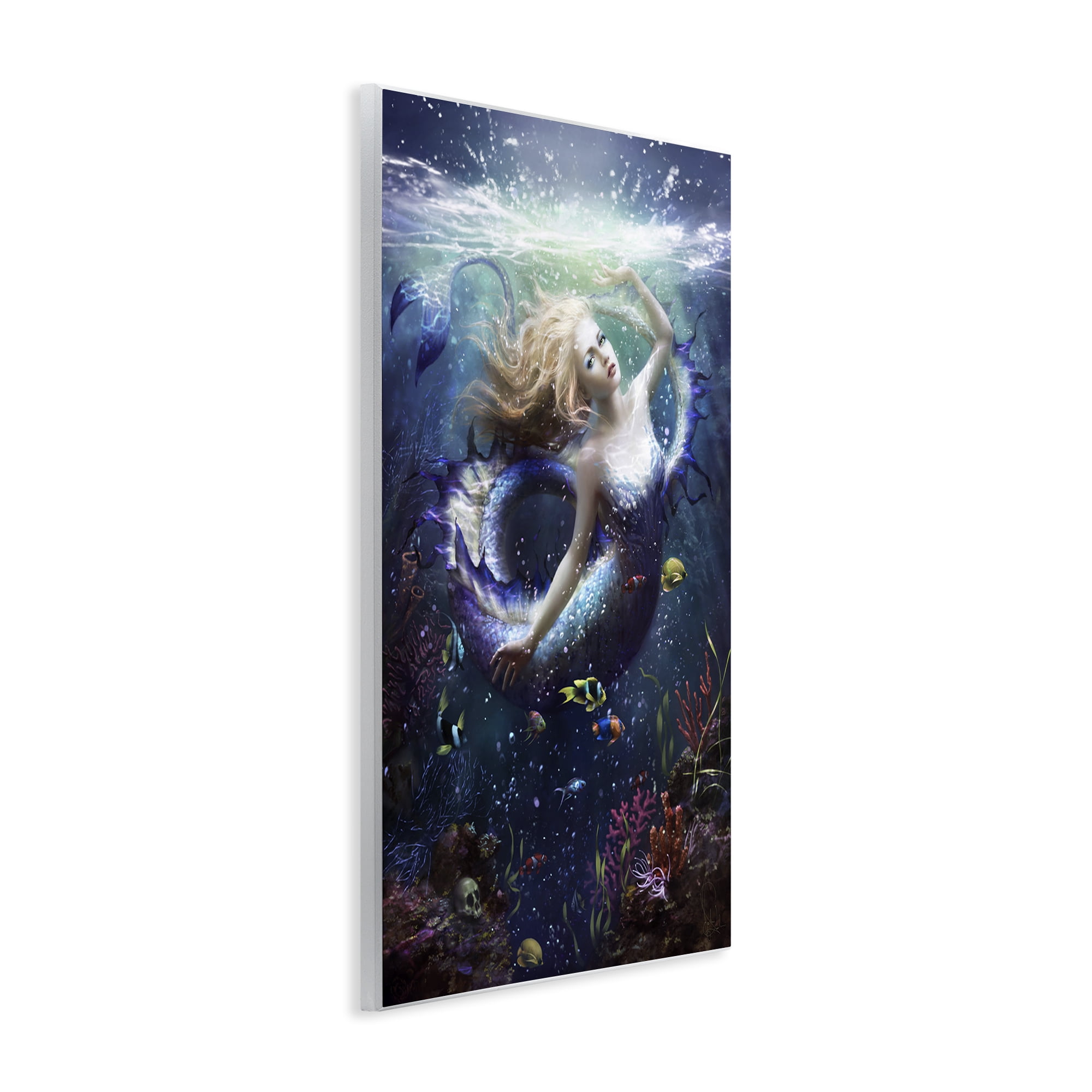 Stupell Industries Deep Sea Mermaid Wall Plaque Art, design by Melanie Delon