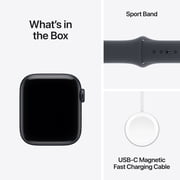 Apple Watch SE 3 [GPS 40mm] Smartwatch with Midnight Aluminum Case with Midnight Sport Band - S/M