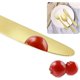 thumbnail image 5 of Elegante juego de cubiertos dorados, cubiertos de acero inoxidable de calidad alimentaria de primera calidad, utensilios pulidos a espejo, diseño ergonómico para comer sin esfuerzo, aptos para, 5 of 8
