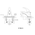 thumbnail image 5 of Dura Faucet Heavy Duty Single Lever RV Lavatory Faucet - Brushed Satin Nickel, 5 of 7