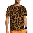 thumbnail image 3 of T-Shirt For Male Wild Animal T Shirts Novelty Leopard Print Beach Tees O Neck Fun Custom, 3 of 5