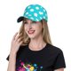 thumbnail image 5 of Fotbe Aqua And White Polka Dot Gorro Clásico de Béisbol, Gorra Ajustable con Broche Snapback, Gorro de Exterior de Algodón Suave, 5 of 6