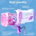 thumbnail image 4 of Pistola de cohetes Bubble Maker Sloosh con luces LED y solución, 4 of 8