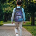 thumbnail image 2 of KUIFORTI Galaxy Wolf Kids Backpack 17 Inch Lightweight Children's School Bag with Laptop Compartment for Elementary Middle Daily Use Back to School Gifts for Boys, 2 of 7