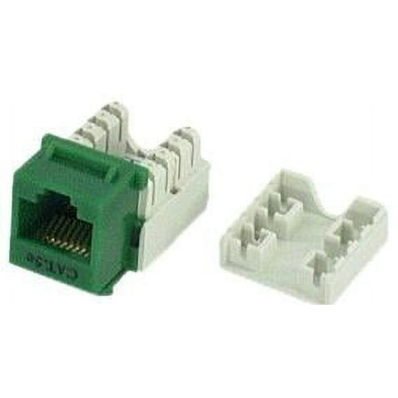 IEC RJ4508F-MT-GNL5 RJ4508 Female Keystone Connector Green Category 5e