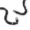 thumbnail image 4 of Cadena Collar Egipcia Unisex 6mm Negro 60cm Chapa de Oro 18k Ametrinaa MPCA0007-60, 4 of 5