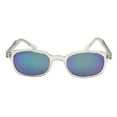 thumbnail image 3 of Pacific Coast Sunglasses Chill X-KD's Clear Frame/Colored Mirror (12018) Rectangular Sunglasses, Black, Adult, 3 of 4