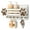 White, variant on Rebee Vision Decorative Dog Leash Holder for Wall - Dog Accessories Organizer with Floating Shelf and 6 Key Hooks (Brown)