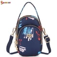 thumbnail image 2 of Spencer Multi-Pocket Cell Phone Purse Small Crossbody Bag Smartphone Wallet with Shoulder Strap for Women（7.1"*4.3"*2.8",Blue Watercolor）, 2 of 8