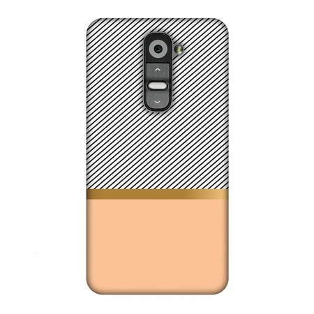 LG G2 Case, Premium Handcrafted Designer Hard Snap on Shell Case ShockProof Back Cover with Screen Cleaning Kit for LG G2 D802 - Stripe