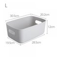 thumbnail image 2 of Household Plastic Storage Basket, Desktop Storage Cosmetics, Snacks And Sundries Sorting Storage Basket with Handle for Pantry Kitchen Countertops Bathrooms, 2 of 10